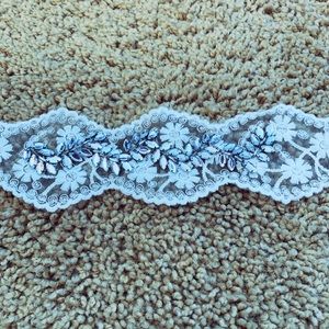 Lace Head Wrap with Embellishments